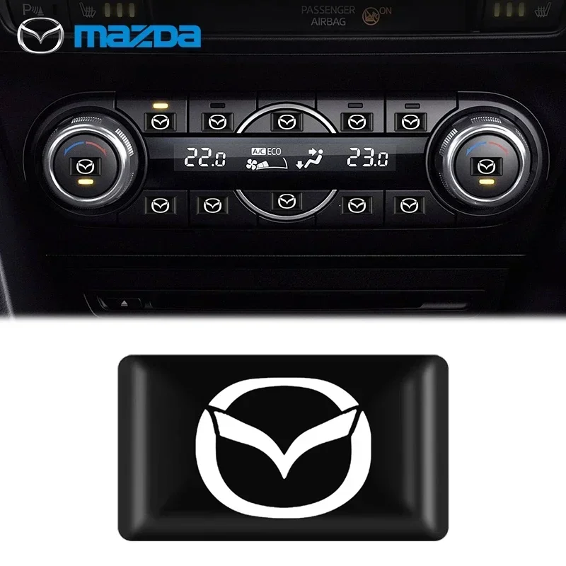 Декоративные 3D наклейки для салона автомобиля Значки Mazda 3 CX3 CX4 CX5 CX7 CX8 CX9 CX30 RX7 Atenza