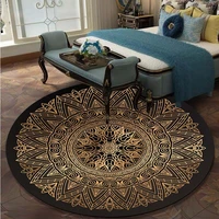 vintage round carpet hanging basket chair floor mat black style soft carpet living room anti slip carpet bedroom decor carpet