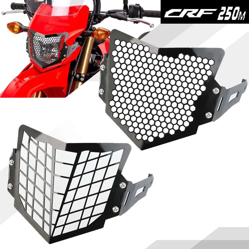 For Honda CRF250M 2013-2018 2019 2020 2021 2022 2023 CRF300L CRF250L Motorcycle Headlight Grill Guard Protection Cover Protector