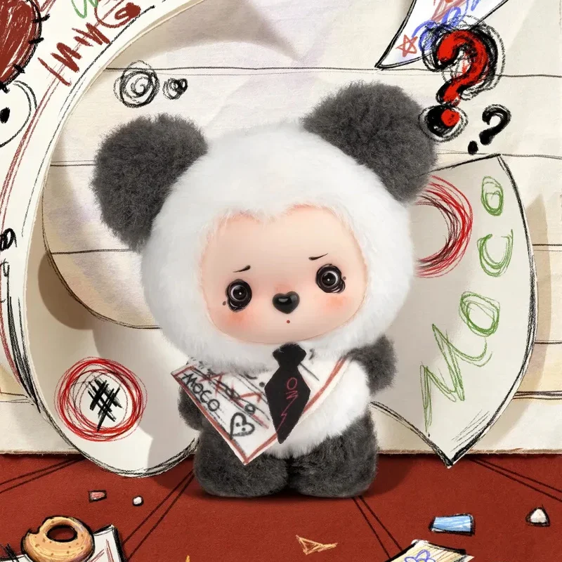 Фото Оригинальная серия MOCO BEAR Tiny Footprint Guide: плюшевые игрушки в закрытой упаковке, милые куклы, подарок для девочек и мальчиков, загадочная коробка, подвеска на сумку. №1