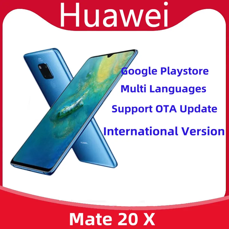 Nuovo Stock versione globale HuaWei Mate 20 X 20X SmartPhone Android 9.0 EVR-L29 Kirin 980 7.2 "2240x1080 6G RAM 128G ROM 40MP NFC