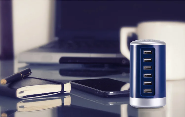 Зарядное устройство с 6 портами USB 3 0 портативное зарядное для путешествий