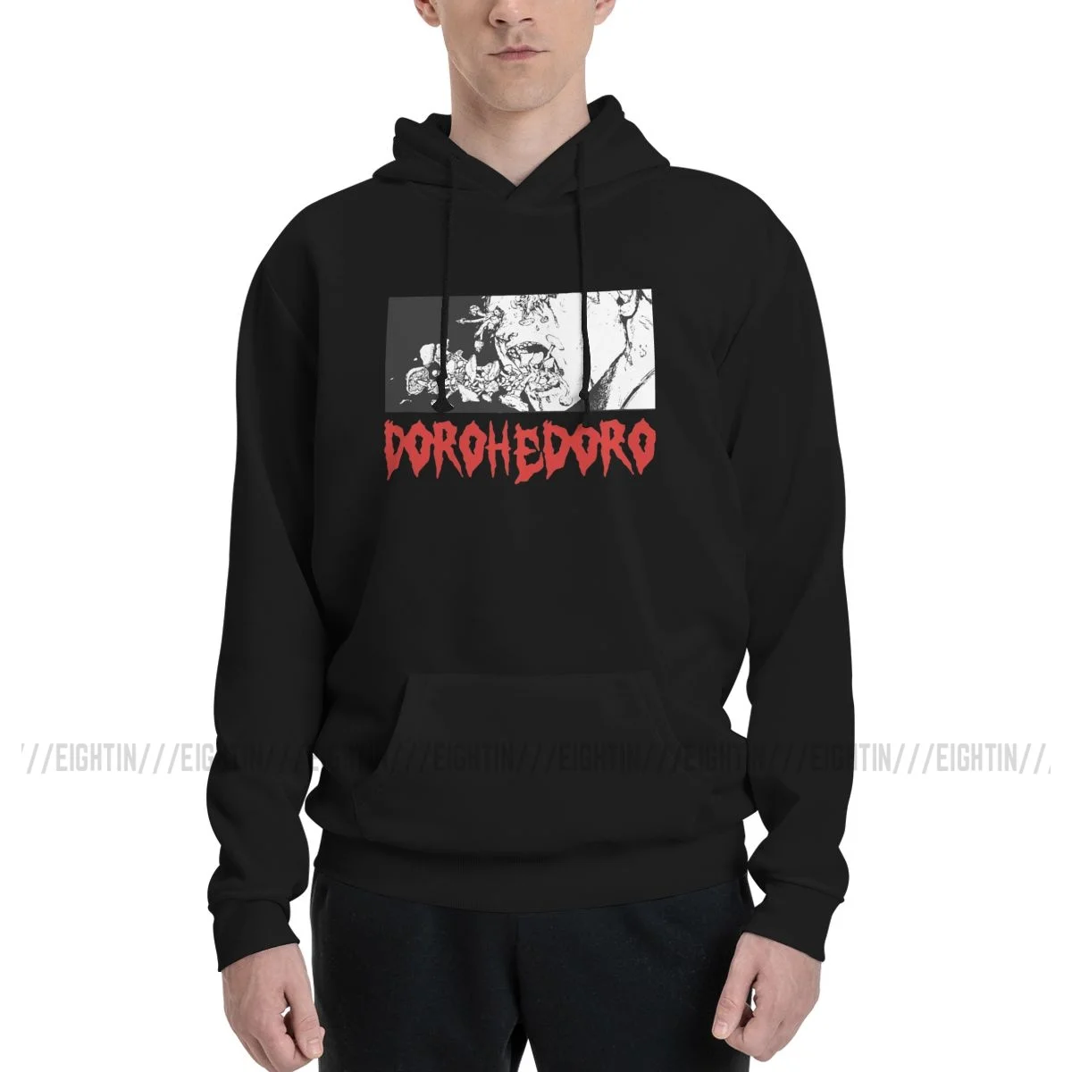 

Мужские толстовки с капюшоном Dorohedoro Kaiman из чистого хлопка с принтом парная тонкая флисовая толстовка винтажная Толстовка Топы с капюшоном