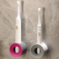 2 pcs electric toothbrush holder self adhesive toothbrush stand rack wall mounted toothbrush organizer bathroom accessories