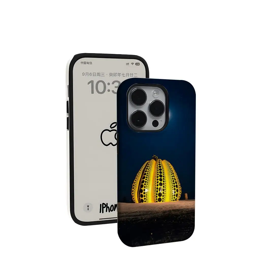 Новый чехол для телефона с дизайном Яёи Кусамы для iPhone 17, 16, 15, 14, 13, 12, 11 Pro Max, X, XR, XS Max, Plus – глянцевый, из твердого поликарбоната (art.: 3920da00de5a2) - 3920da00de5a2