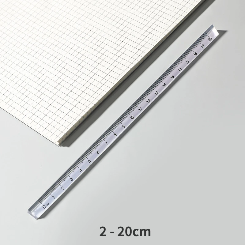 Mr. Paper ПРОСТАЯ ПРОЗРАЧНАЯ трехквадратная линейка для студентов, измерительная линейка для рисования, офисные школьные принадлежности, 2 стиля