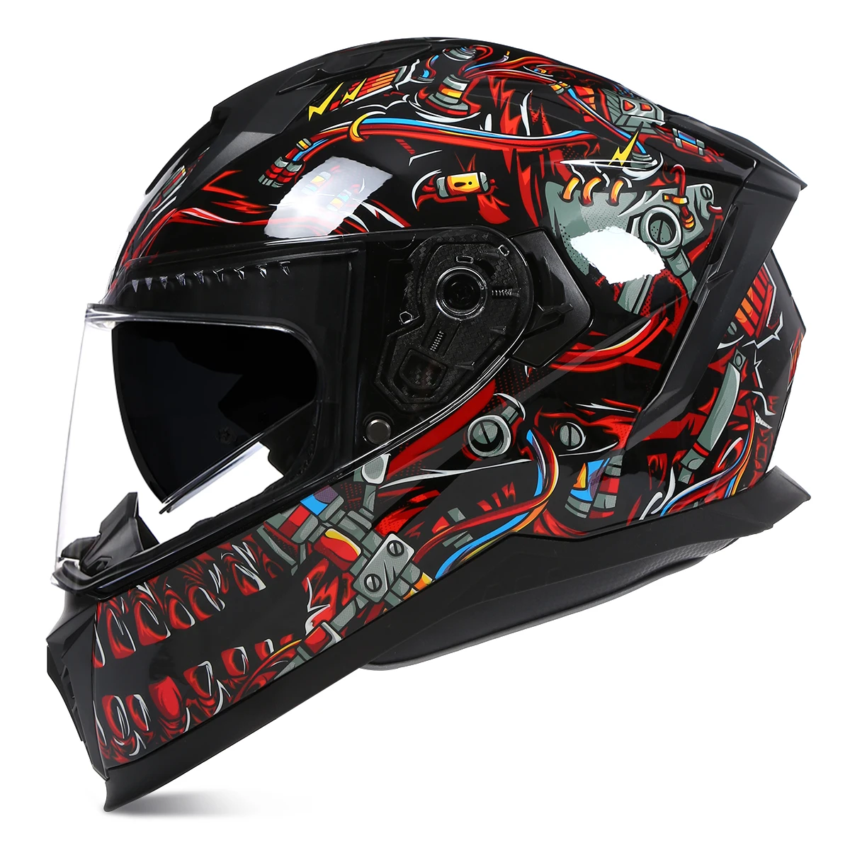 

Full Face Motorcycle Helmets Double Lens Riding Motocross Racing DOT Approved Four Seasons Men Women Casque Moto Capacete ECE