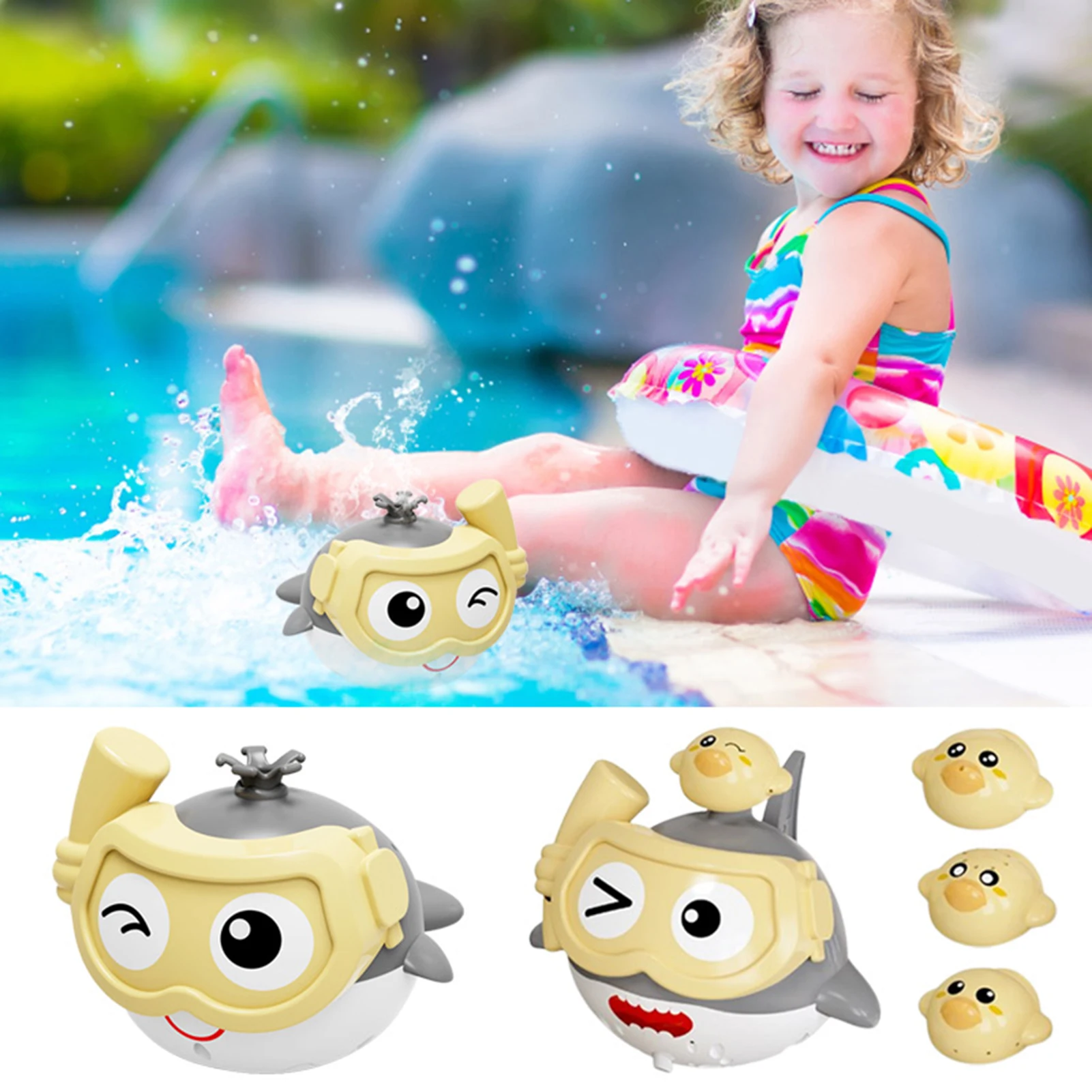 

Bath Toys For Toddlers Light Up Baby Bath Toys Baby Toys Whale/shark Baby Bath Toys Whale Shark Toys Automatic Toddler Bath Toys