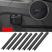 4pcs car wire cover protector interior cable line sleeve tubes hidden wires clips organizer clamp auto accessories universal