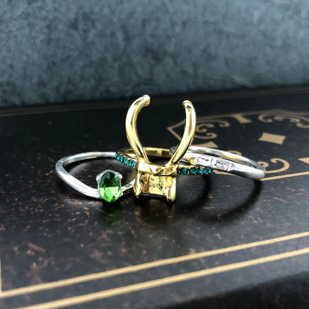 Коллекция 2022 года модные кольца Loki Тора в стиле супергероя из фильма набор