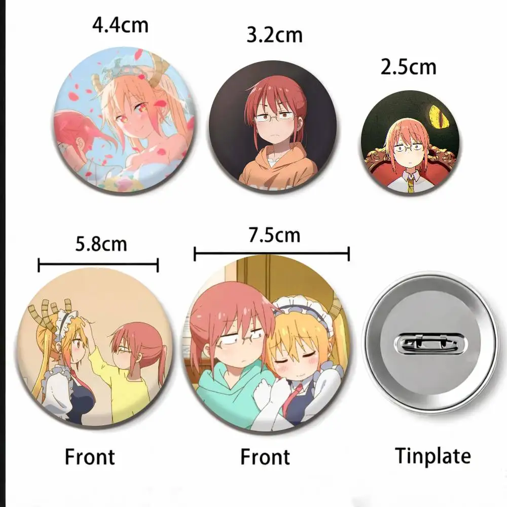 Фото Броши и значки A-Anime Dragon Maid Kobayashi 25 мм, 32 мм, 44 мм, 58 мм, 75 мм для аксессуаров и подарков №3
