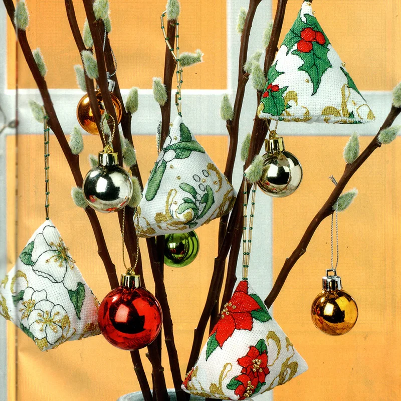 

Набор для вышивки крестиком ZC061, наборы для вышивки крестиком, Набор для вышивки, нитки, игла, подушка Biscornu, вышивка крестиком