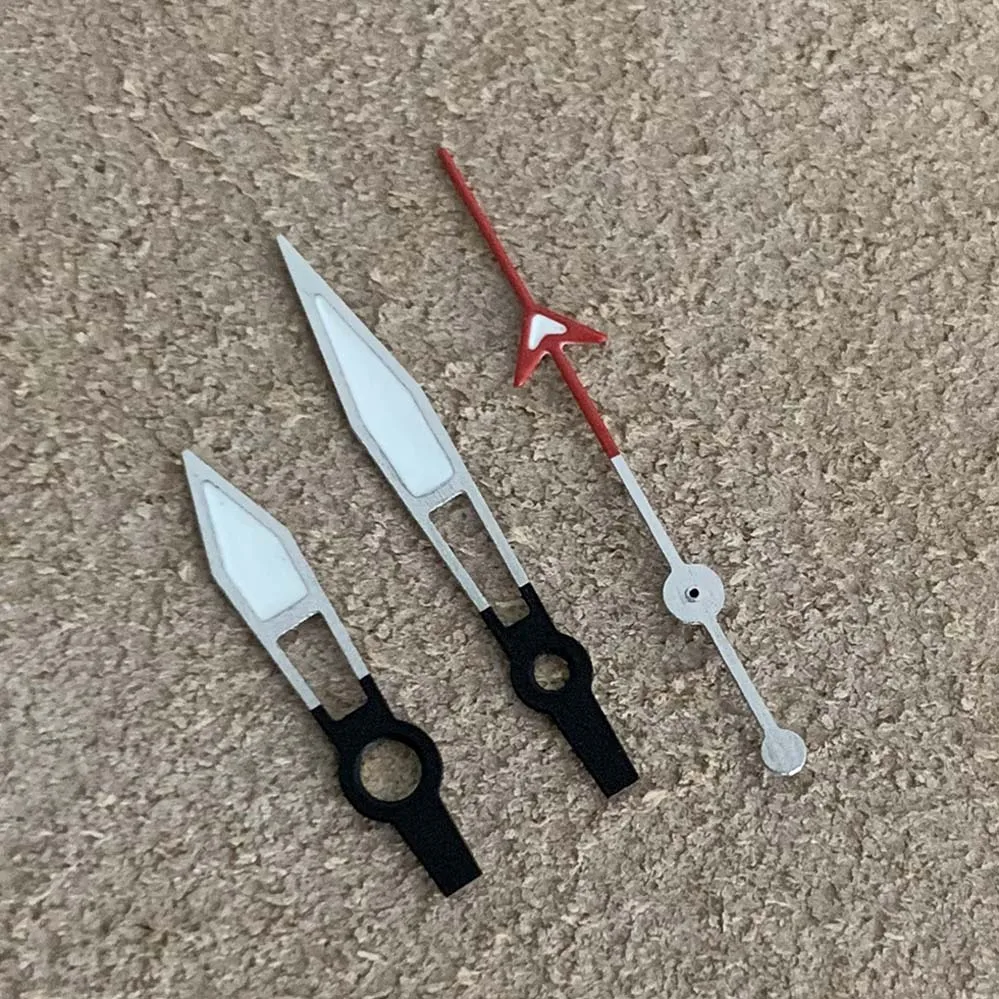 Modified Watch Hands Semi-skeletonized Watch Handsalarm Hands 4-hands Green Luminescent Watch Hands Fit NH34 NH35 NH36 Movements