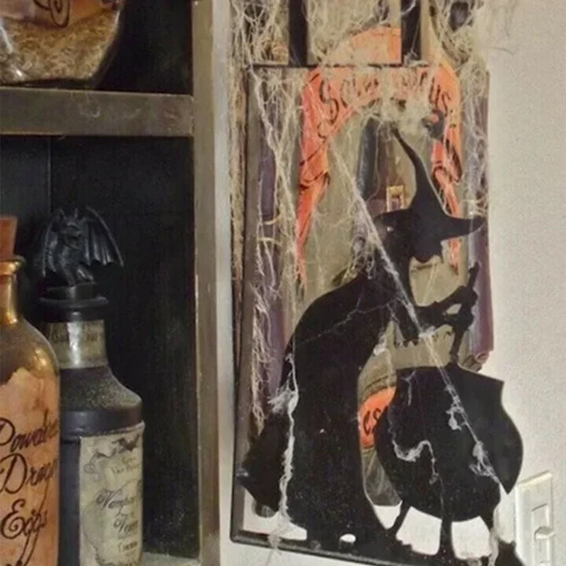 Металлический винтажный чугунный садовый угловой знак в форме ведьмы