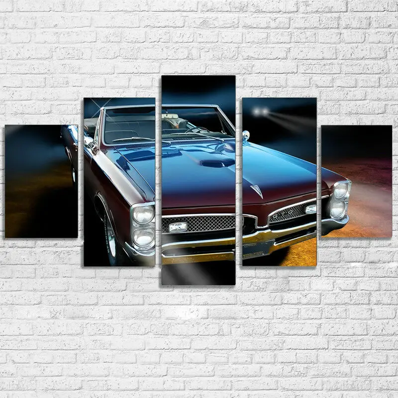 Классический постер для роскошного автомобиля Pontiac GTO 1967 Настенная картина с
