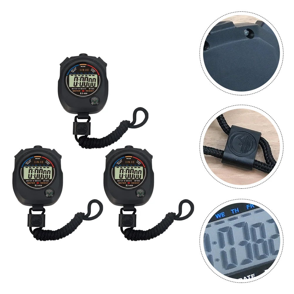 Training Timer Simple Durable Black Training Timer for Game