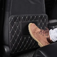 car seat back anti kick pad leather interior auto anti scratch protector covers seat back protective pads waterproof accessory