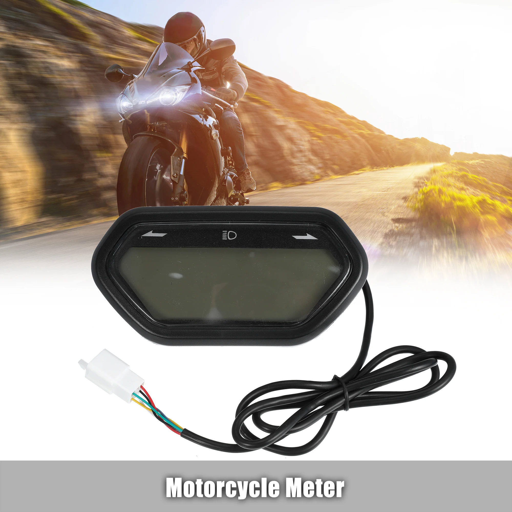 

Motoforti 1 комплект Универсальный мотоциклетный счетчик 48 в 60 в 72 в спидометр одометр тахометр цифровой ЖК-дисплей для мотоцикла