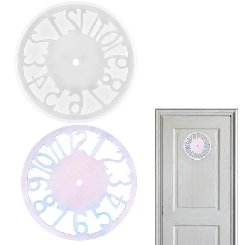 

Arabic Numerals Clock Mold Silicone DIY Crystal Epoxy Resin Mould Handmade Crafts Ornaments Home Desktop Decoration Clock Mould