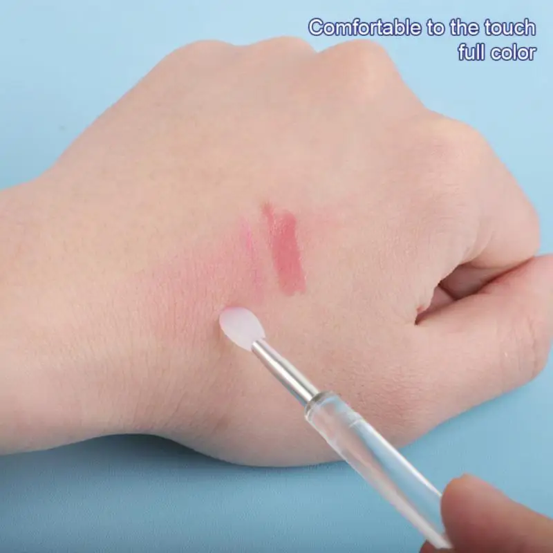 

Одиночные силиконовые тени для век, искусственная кисть для удлинения, тушь для ресниц, аппликатор, губная помада, палочки с сумкой из ПВХ, косметические инструменты для макияжа