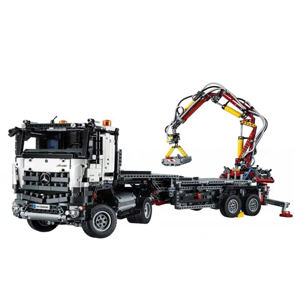 20005 Technical Series The Arocs 3245 Truck Car Model Building Block Bricks Compatible With 42043 DIY Arocs Boys Toy Educational images - 6