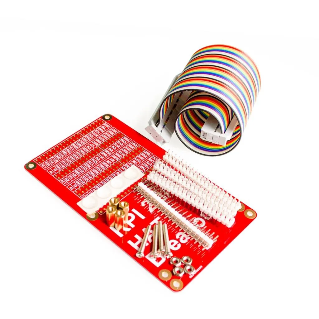 

for Raspberry Pi 3&for Raspberry Pi 2 Model B HAT GPIO Expansion Board + 40P cable Kit - Red
