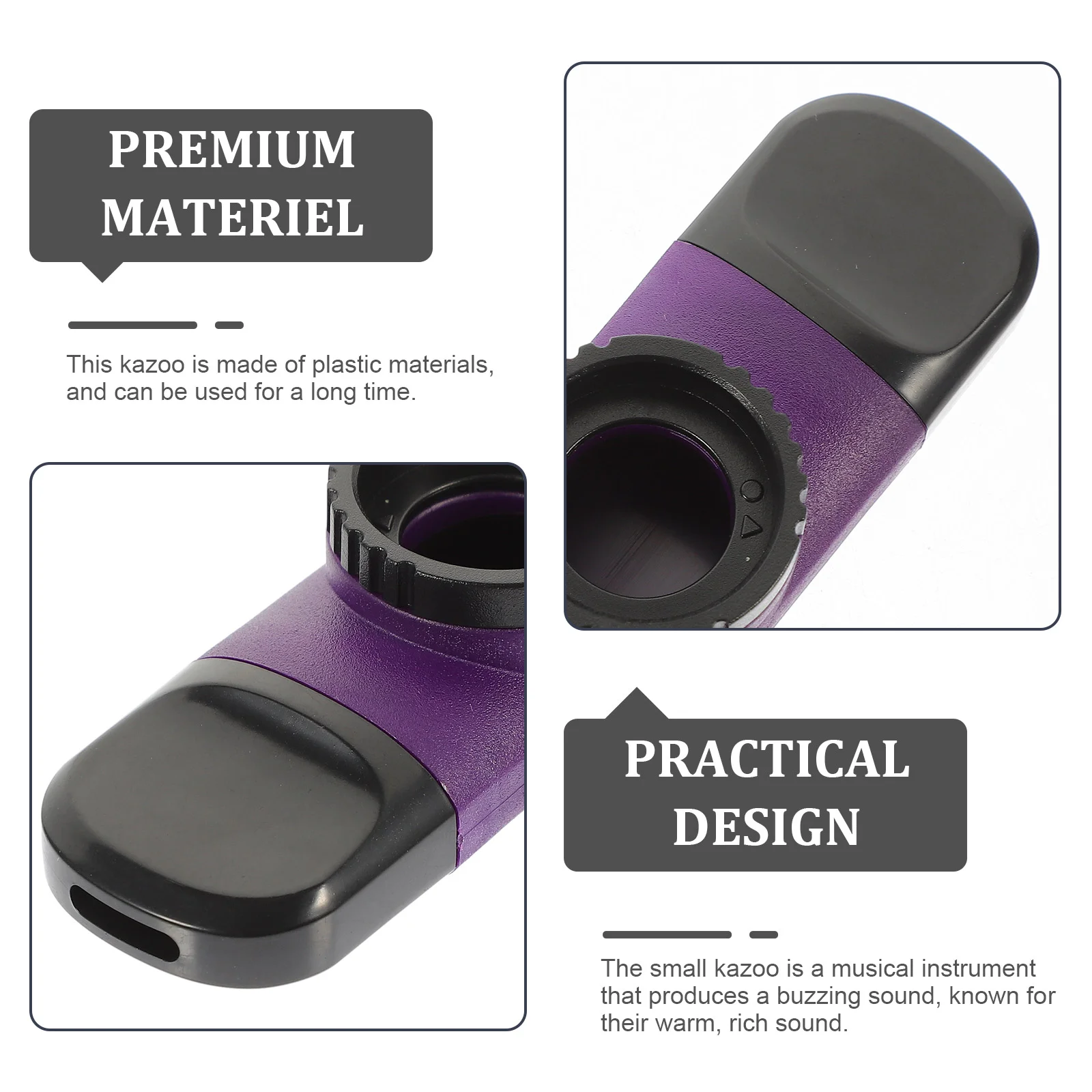 Abs Kazoo Музыкальные инструменты Kazoos для взрослых Портативный детский пластик