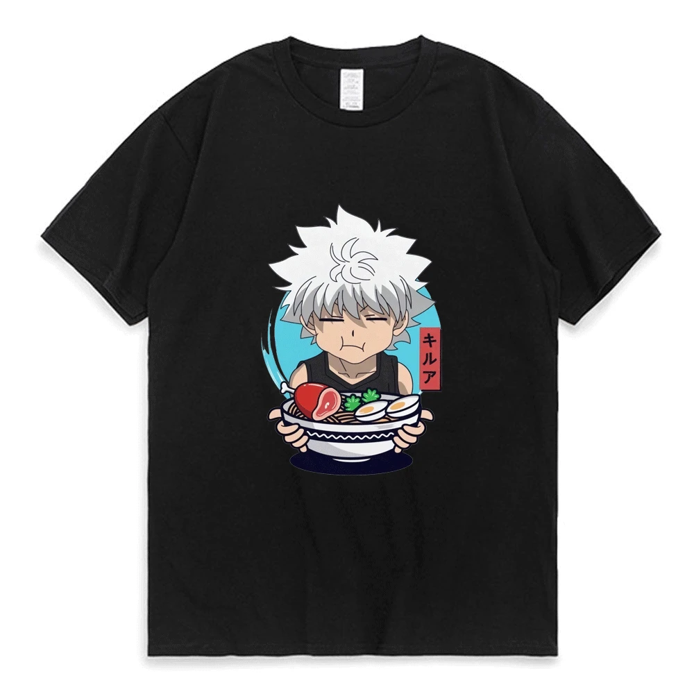 

Men Women T-shirt Kawaii Hunter X Hunter Anime T Shirt Killua Zoldyck Manga Print Tee Shirt Short Sleeve Unisex Clothes Tops