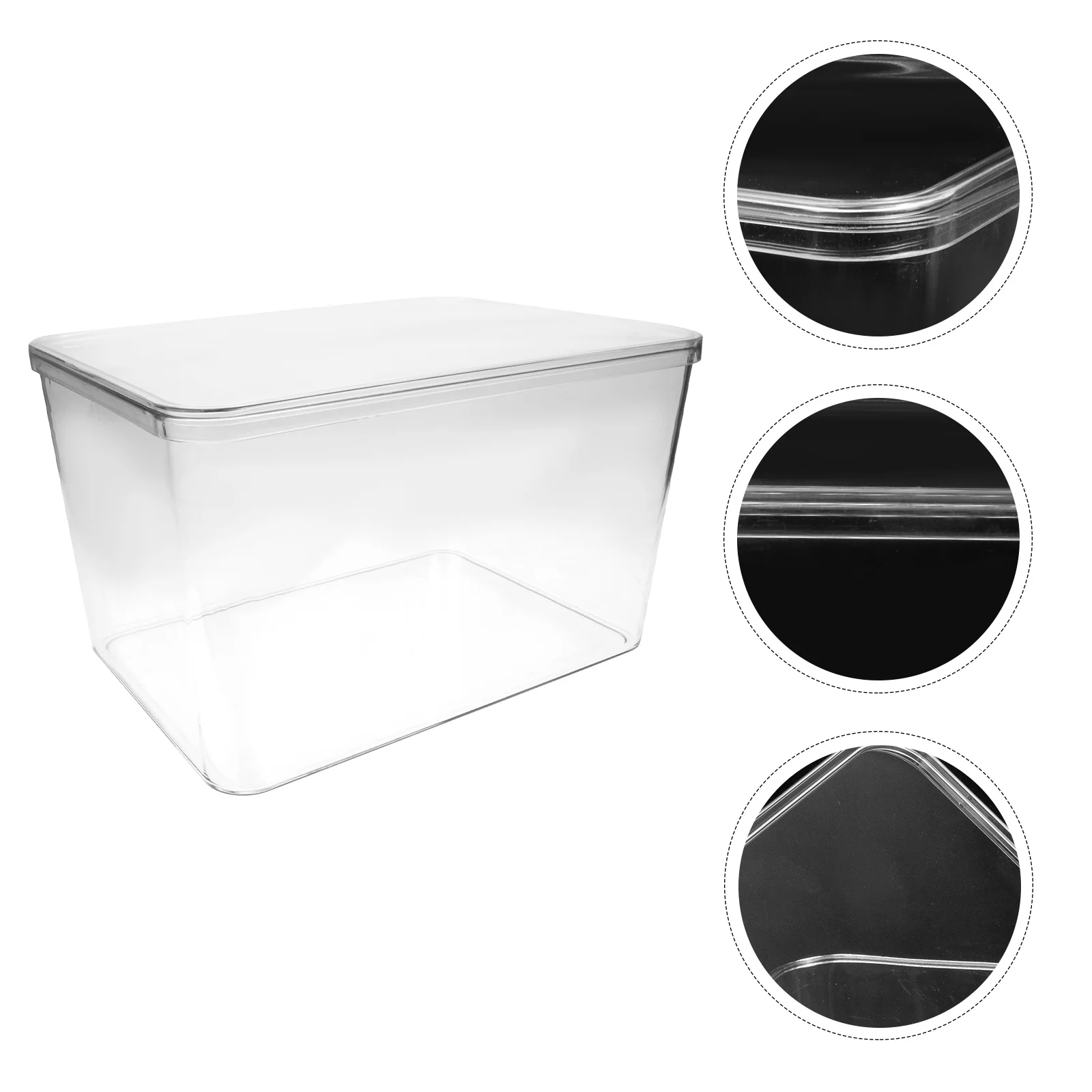 

Book Storage Box Plastic Organiser Tray Home Gadgets Cosmetics Container Acrylic Desktop Organizing Clothes Organizer