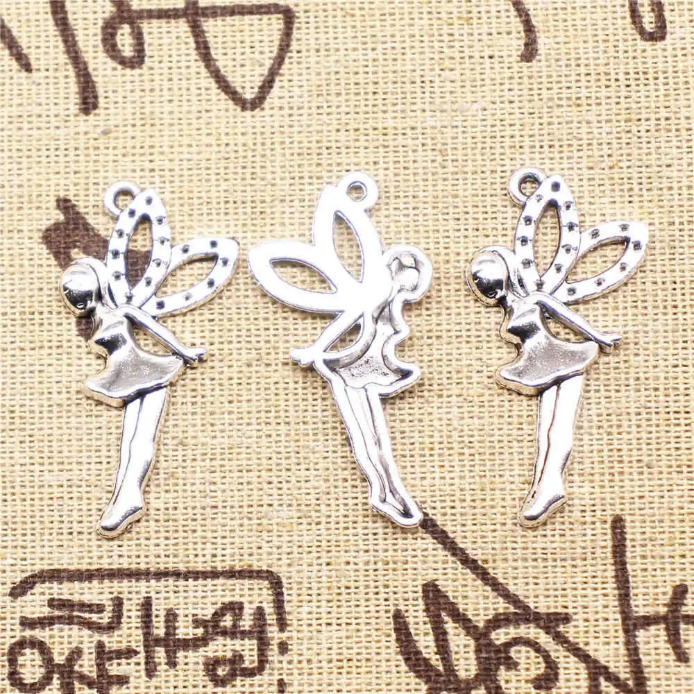 5 шт., подвески в виде бабочки, 19x39 мм