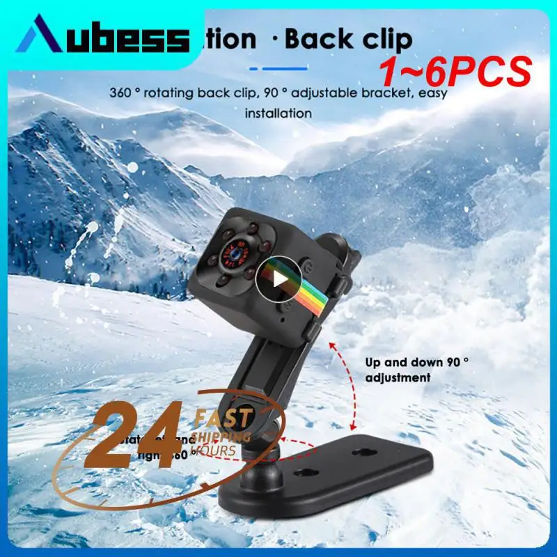

1~6PCS Mini Camera Night Camcorder Wireless Surveillance Camera Sport DV Video Card Direct Recording Detection Camera