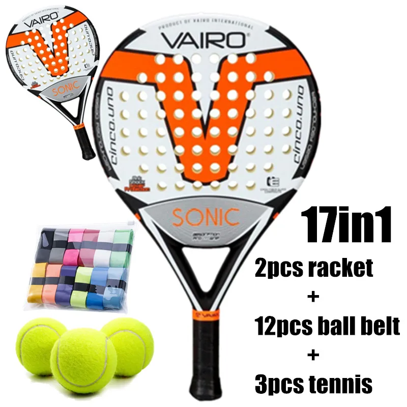 

Vairo Carbon Fiber Beach Tennis Racket with Cover