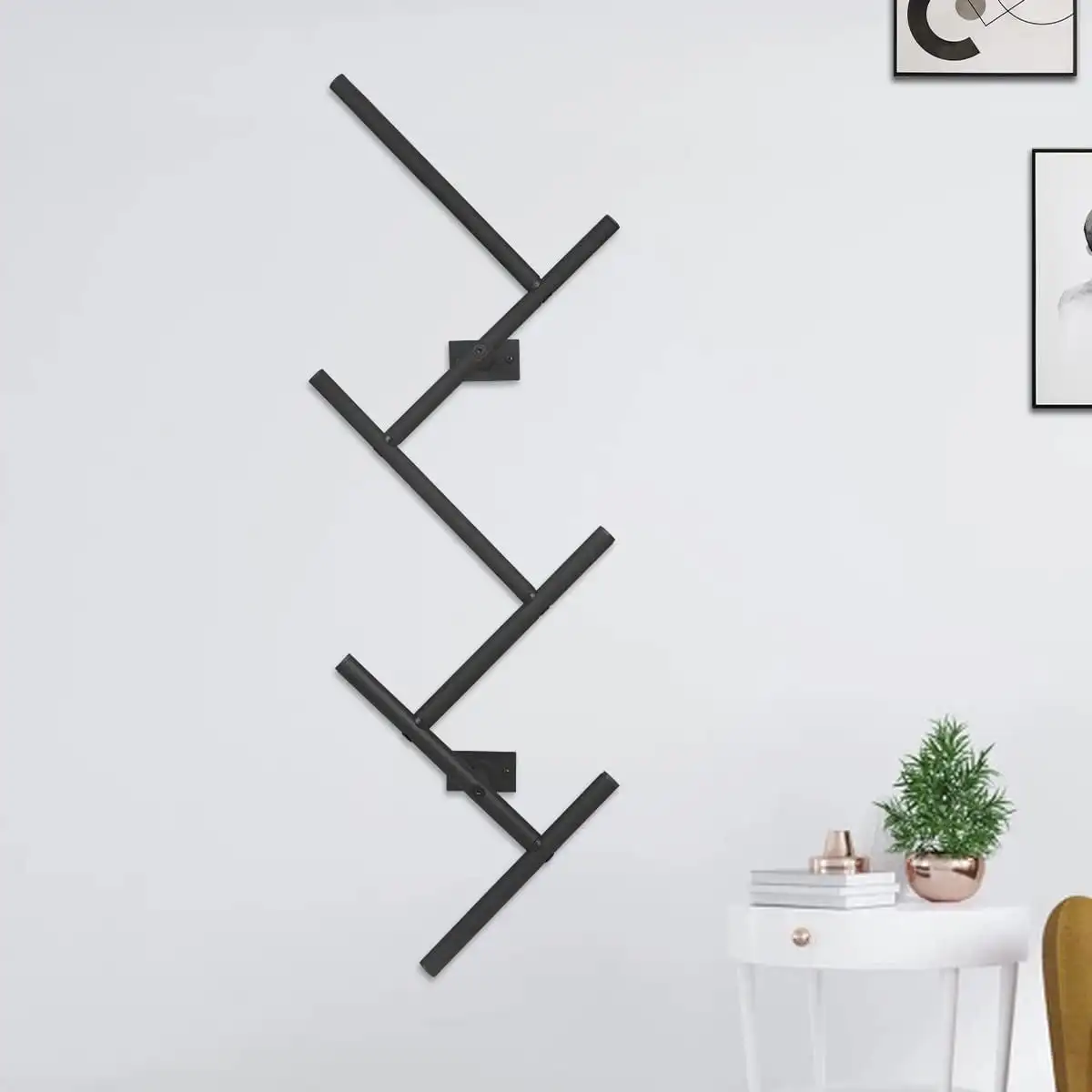 

Coat Rack, Wall Mounted Coat Rack, Modern Vertical Coat Rack with 6 for Coat, Towel, Bag, Caps, Organized and in Living Room,