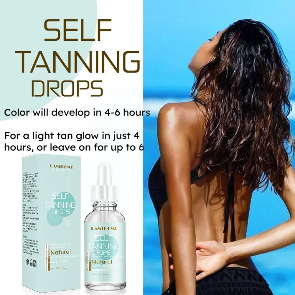 

A Bottle Natural Tanning Oil 30ml Without Uv Damage Self Trace Drops Tanning Lasting Self Tanners Cream Long No C2a8