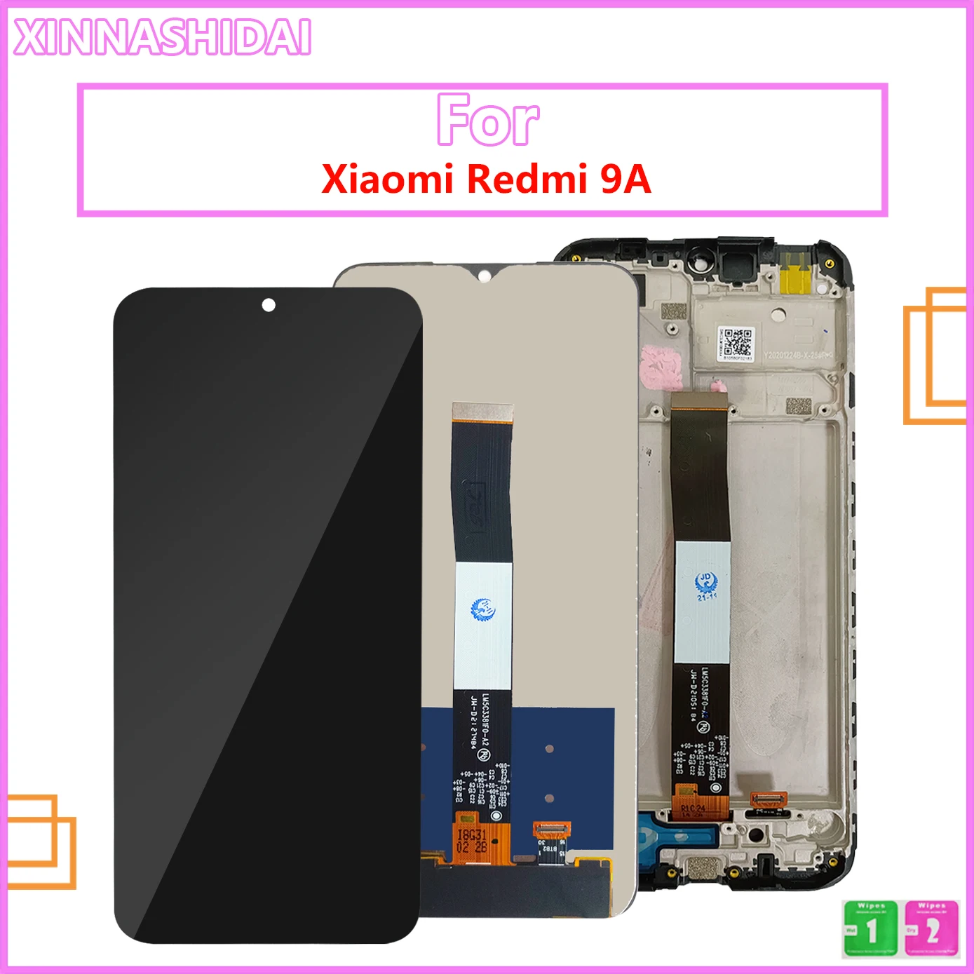 

ЖК-дисплей 6,53 дюйма для Xiaomi Redmi 9A, запасные части для Xiaomi Redmi 9A, ЖК-дисплей с сенсорным экраном