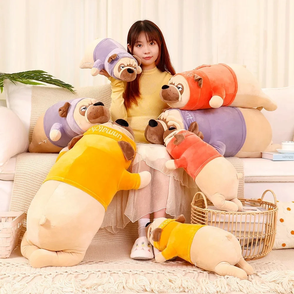 

Cuddly Animal Sharpei Kawaii Pug Dog Plush Toys Sleeping Pillow Kids Birthday Gift For Children Girls Xmas Valentine's Day