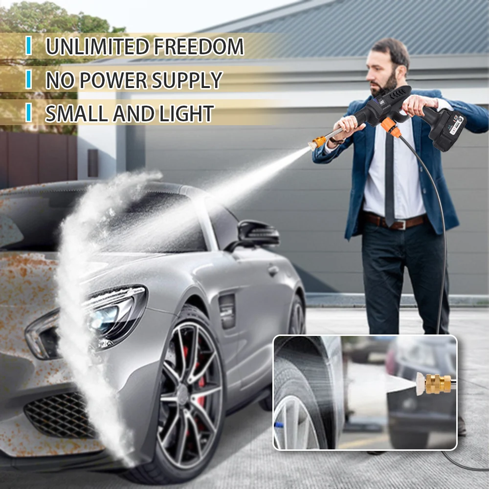 Беспроводной Электрический моечный пистолет высокого давления пенораспылитель