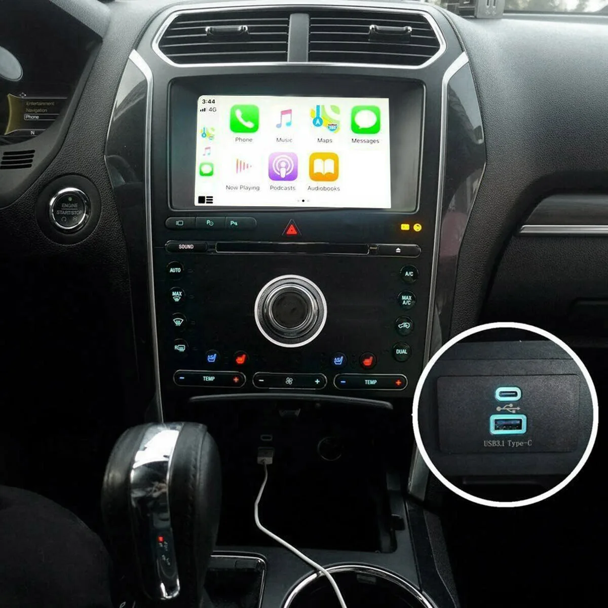 Двухинтерфейсный модуль SYNC 3 USB + Type-C для Ford Lincoln Apple Carplay |