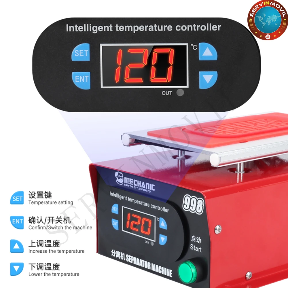 ЖК-сепаратор Mechanic 998 аппарат для ремонта телефонов с сенсорным экраном NP8 экранов