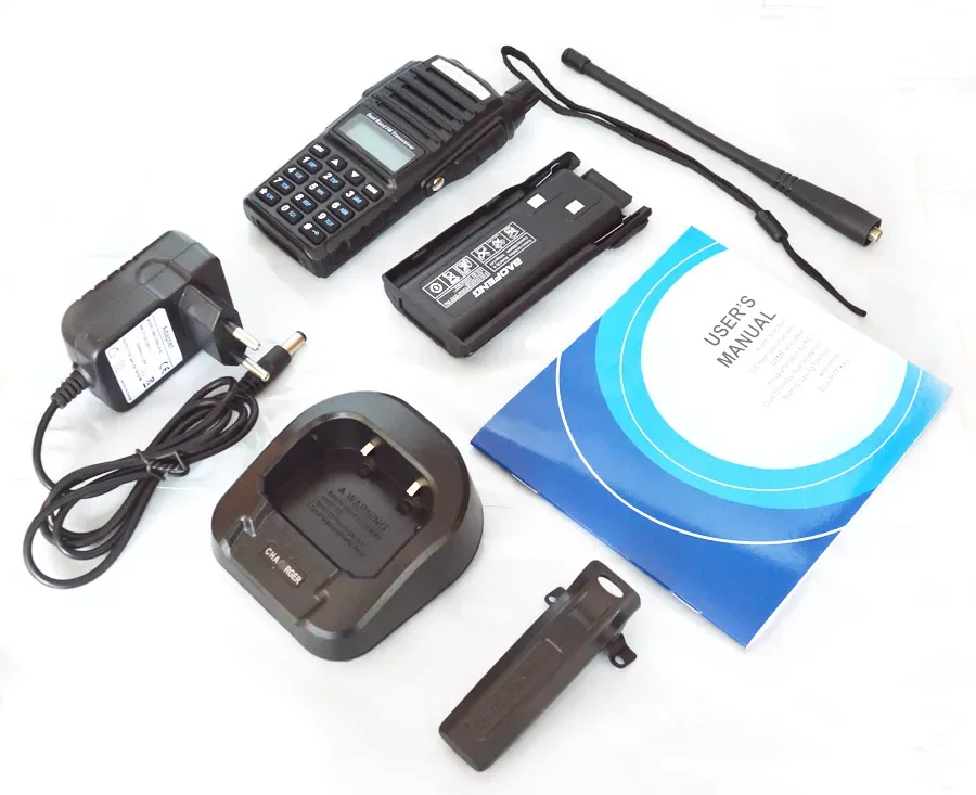 8W 5W Portable Radio Walkie Talkie UV-82 Dual PTT Two-way Vhf Uhf Amateur Radio Receiver UV82 Two Way Transmiter