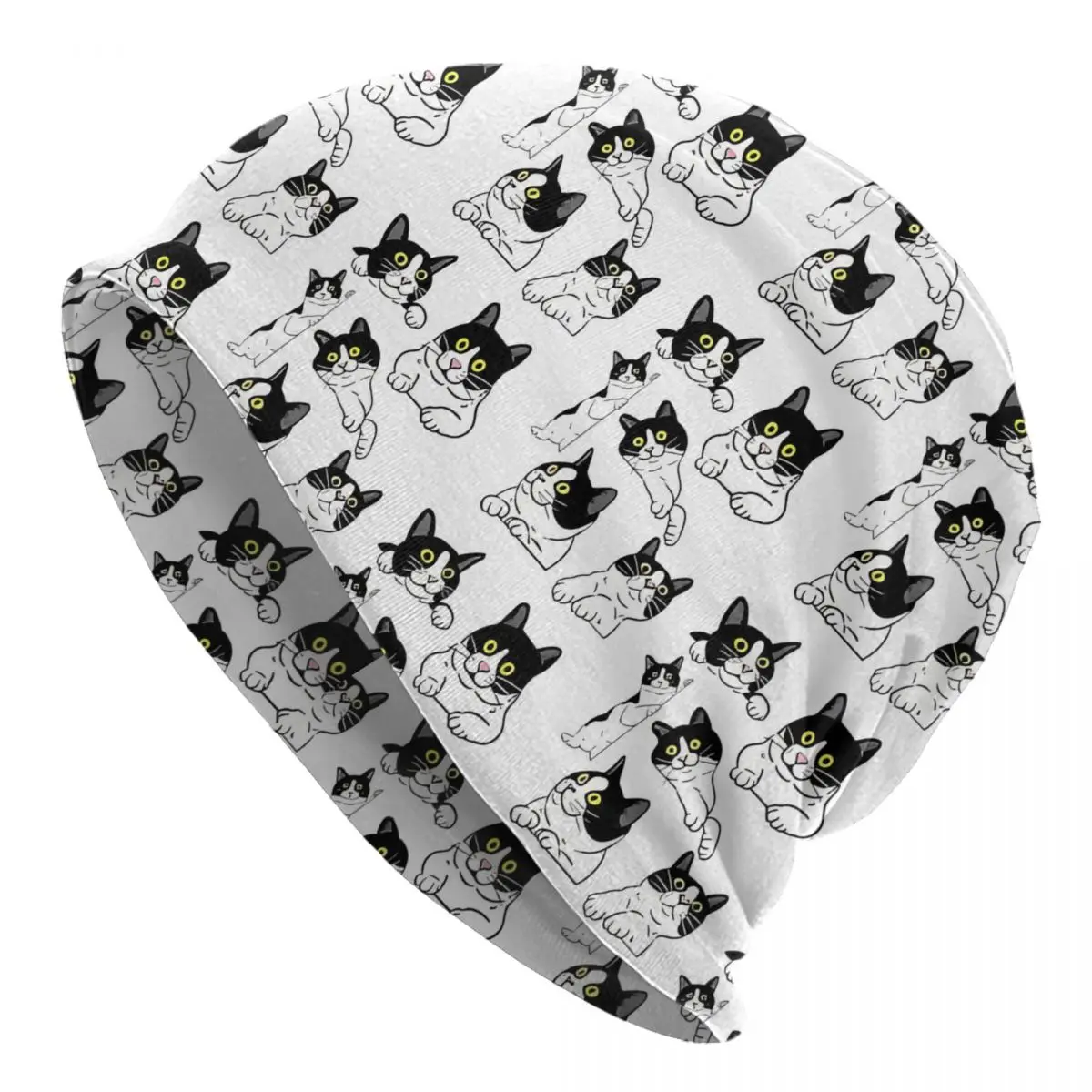 

Bonnet Hats Men Women's Cute Cat Funny Kitty Lovers Packs Meow Cap Street Skullies Beanies Caps