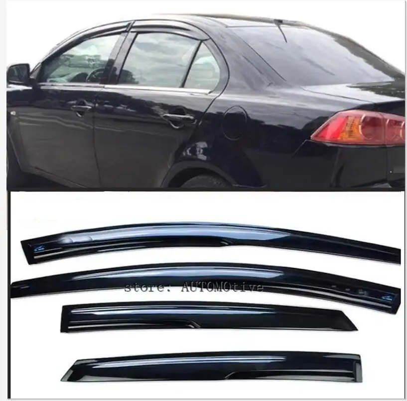 

Оптовая продажа, козырек для окна, дефлектор ветра, дым, дождь, Солнцезащитный шлица для Mitsubishi Lancer 2009-2012