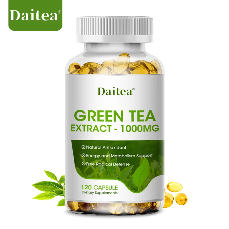 

Green Tea Extract, Detoxifies, Cleanses, Improves Digestion & Metabolism - Rich In Caffeine - Supports Weight Loss