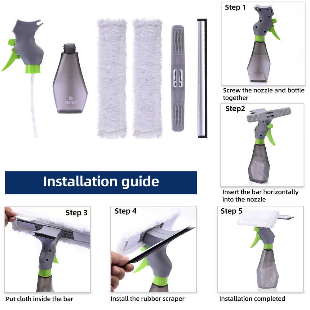 Скребок для окон многофункциональный 3 в 1