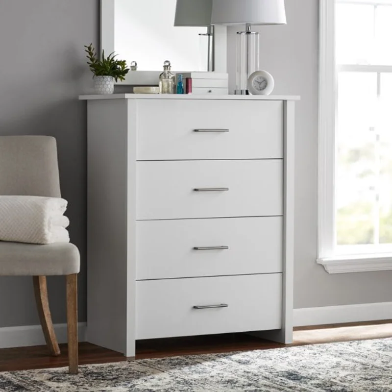 

Mainstays Hillside 4-Drawer Dresser, White Finish