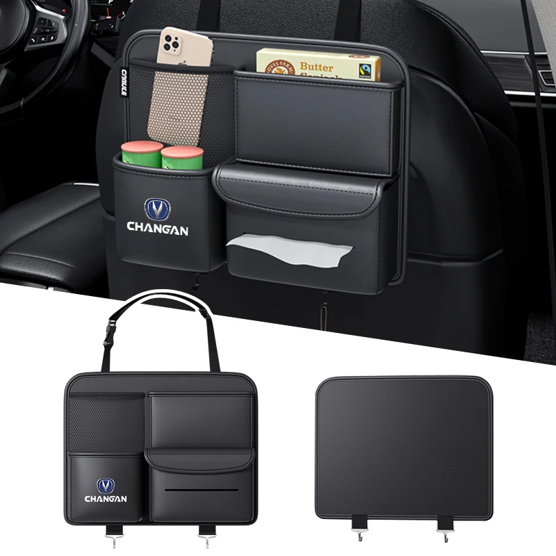 

1pc Car Back Seat Organizers and Storage Multi Bag PU Leather Car Backseat Organizer for Changan CS35 CS15 CX70 CS55 CS95 CS75
