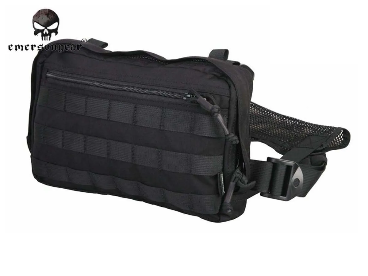 EMERSONGEAR EDC bag Chest Recon Bag Military Tactical Pouch Black EM9285BK