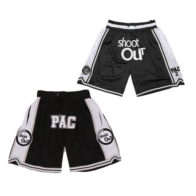 Basketball Shorts Tournament Shoot Out Birdmen Sewing Embroidery Sports Outdoor High-quality Beach Pants Fitness Black 2023 New