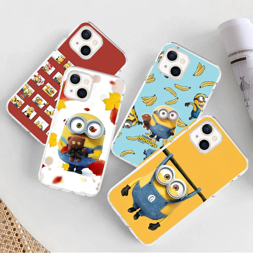 Прозрачный чехол AU-40 Love M-Minionss для Moto One ACE G40 Z2 E13 E22 E40 G10 G8 G50 G60 Fusion Pro Plus Play Power
