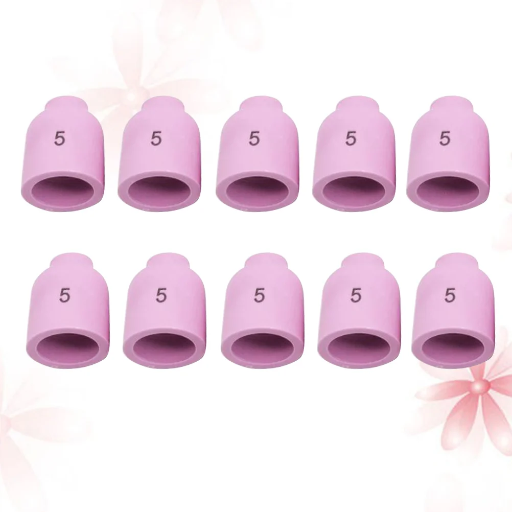 

10Pcs 53N59 Tig Welding Nozzles Ceramic Welding Covers Compatible for 45V Series 17CB20G Series 17GL Series